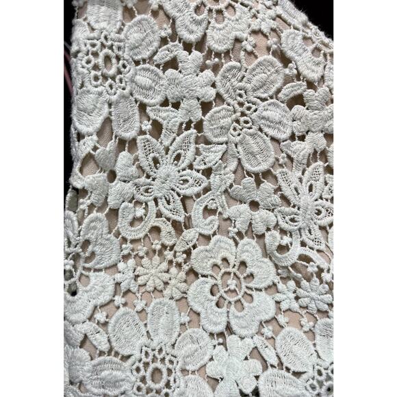 Shoshanna Mint Green‎ Beaux Guipure Lace Knee Length Sheath Dress Sz 4 - Picture 9 of 14